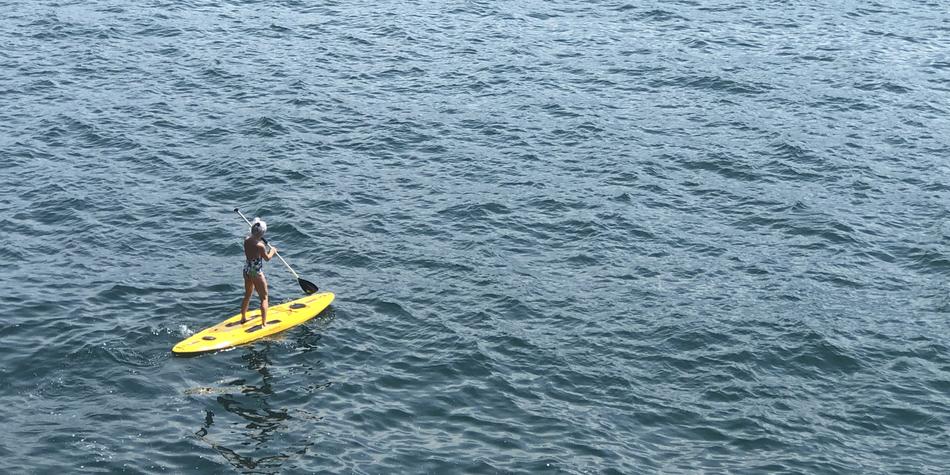 Stand-up paddling on Lake Maggiore ©Hotel Posta al Lago